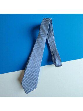 VALENTINO Men's  Blue Silk Blend Neck Tie